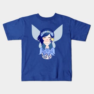 Kokeshi Blue fairy Kids T-Shirt